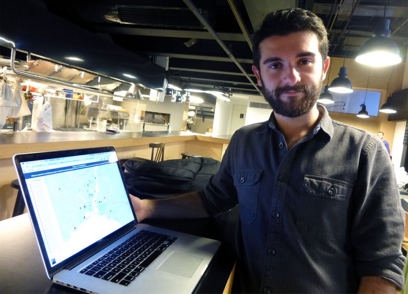 Engin Onder, co fondateur de la plateforme de journalisme citoyen 140 journos, le 9 décembre 2014, à Istanbul