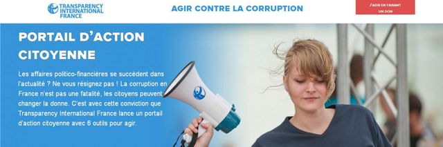 Agir contre la corruption (capture d'écran).