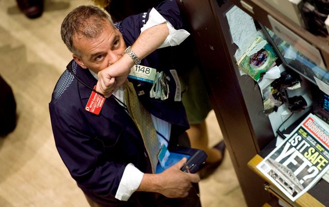 29 septembre 2008, un trader au New York Stock Exchange