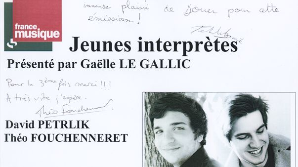 Livre d'or de Génération jeunes interprètes du 06-12-2014_Petrlik-Fouchenneret