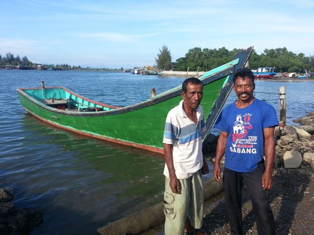 des pêcheurs de Banda Aceh victimes du tsunami