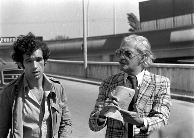 Lyon, le juge Francois Renaud le 09 septembre 1974 en compagnie du truand mattencio.