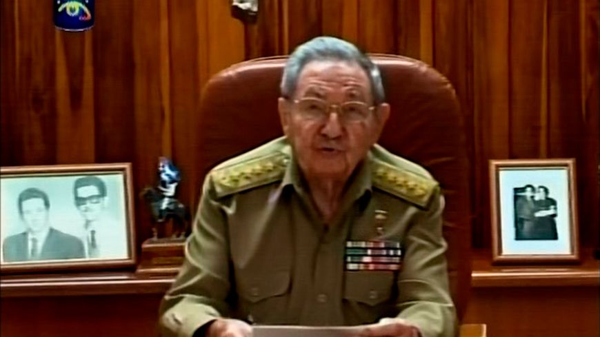 Le président cubain Raoul Castro dans son adresse à la Nation le 17 décembre 2014 au sujet du rapprochement avec les Etats-Unis