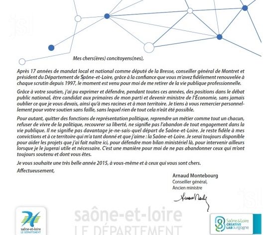 Les voeux d'Arnaud Montebourg