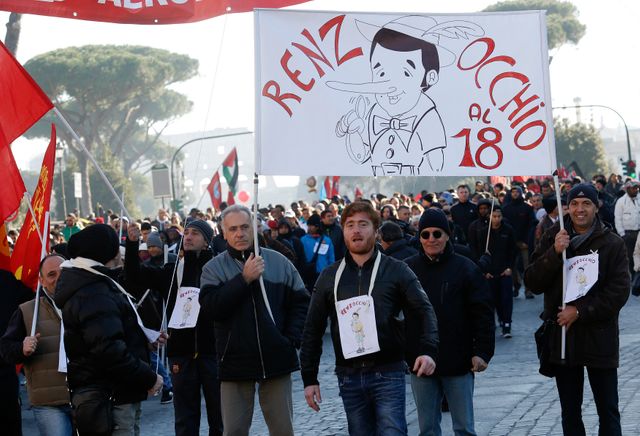 Manifestation à Rome vendredi.