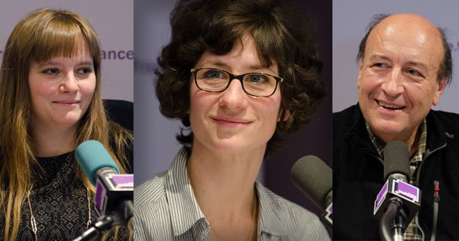 Les participants (de gauche à droite): Aude Bernheim, Fabrizia Stravru, Pierre-Henri Gouyon
