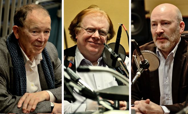 Nos invités, de gauche à droite: Jean-Pierre Changeux, Pierre Bénichou et Hervé Platel