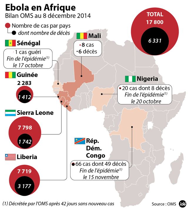 Ebola : dernier bilan de l'OMS