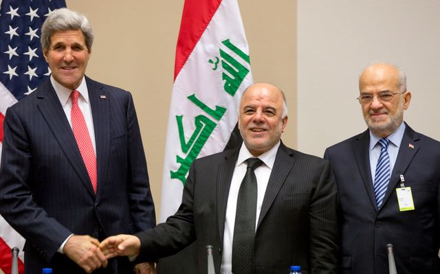 John Kerry, à Bruxelels avec le premier ministre et le ministre des affaires étrangères Irakien