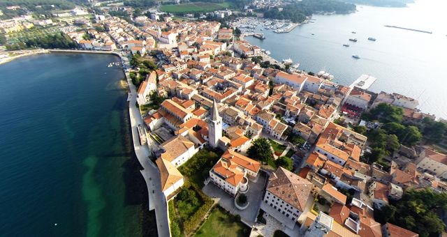 Le port de Porec en Croatie