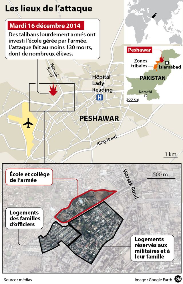 Les lieux de l'attaque