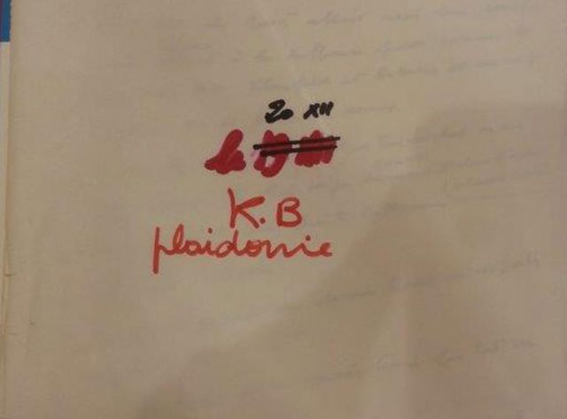 Procès Barbie : lees notes manuscrites de Vergès