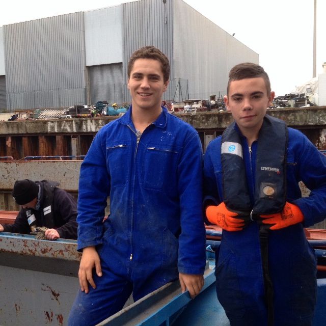 Jules et Joachim, en CAP Transport fluvial au lycée des Catelins à Montélimar