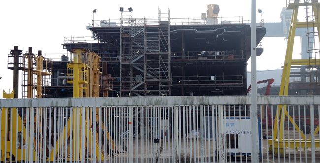 Construction du bateau Oasis 3