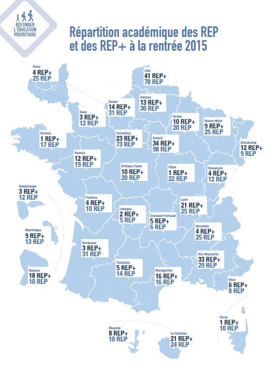 La nouvelle carte de l'éducation prioritaire