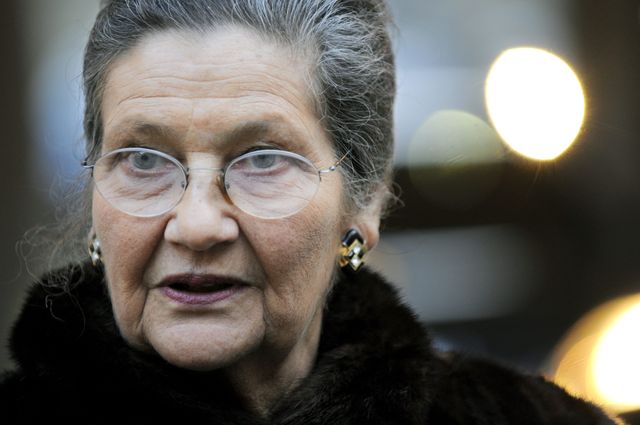 Simone Veil en janvier 2010