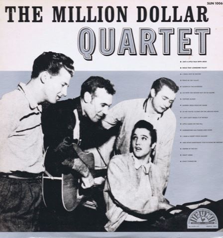 The Million Dollar Quartet - Elvis Presley, Jerry Lee Lewis, Carl Perkins, Johnny Cash
