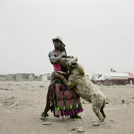 men and the hyenna Pieter Hugo