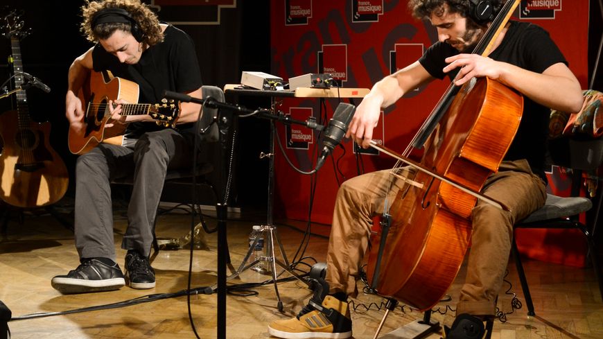 Lillabox (Mathieu Deranlot, violoncelle, et Alexandre Hetzel, guitare) / (© Victorine de Oliveira / France Musique)