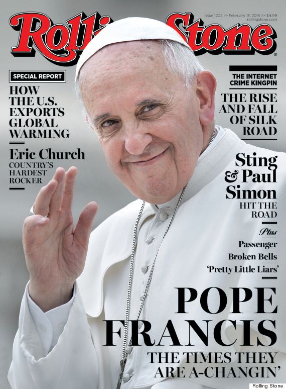 Couverture du magazine Rolling Stone, "The times they are a changing", Pape François