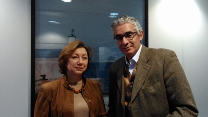Bassma Kodmani et Akram Belkaïd