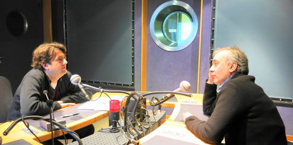 France Musique, studio 142 ... Bruno Mantovani & Philippe Bernold (de g. à d.) © Annick Haumier-Radio France