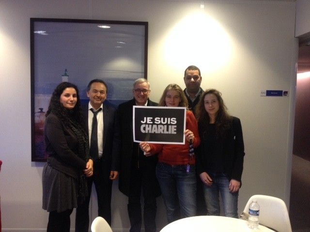 Mélissa Chemam, Gilles Kepel, Sandrine Treiner, Ambre Philouze-Rousseau et Mehdi Guiraud