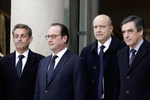 Francois Hollande a reçu le 11 janvier à l'Elysée Nicolas Sarkozy, Alain Juppe, Francois Fillon