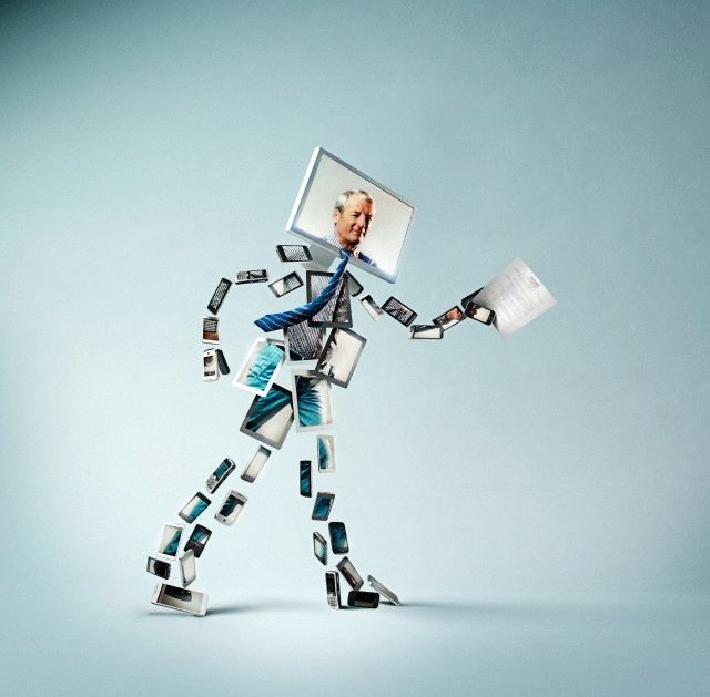 homme connecté