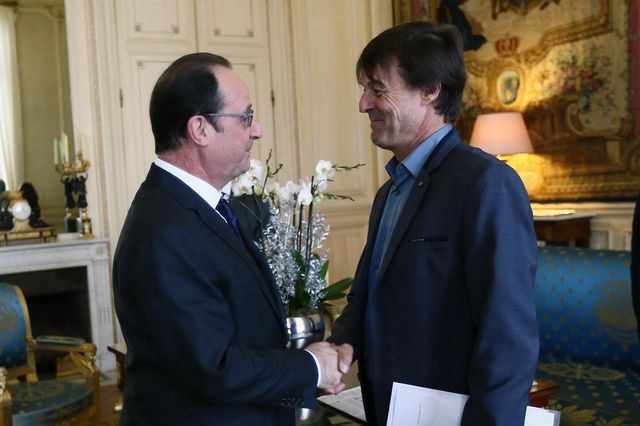 François Hollande a reçu Nicolas Hulot à l'Elysée
