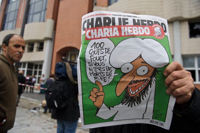 La une de Charlie Hebdo qui avait provoqué un incendie criminel au siège du journal