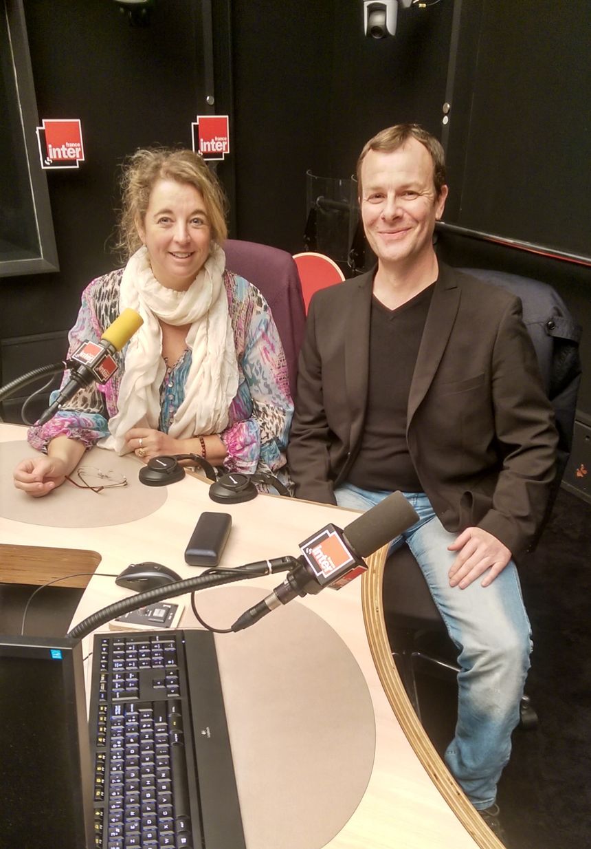 Vincent Karche au micro de Marie-Pierre Planchon