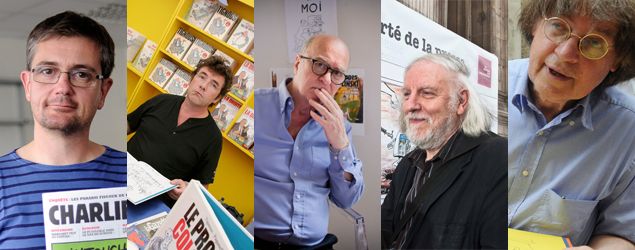 Charlie Hebdo 5 dessinateurs