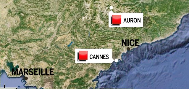 Carte PACA - le Jeu des 1000 euros