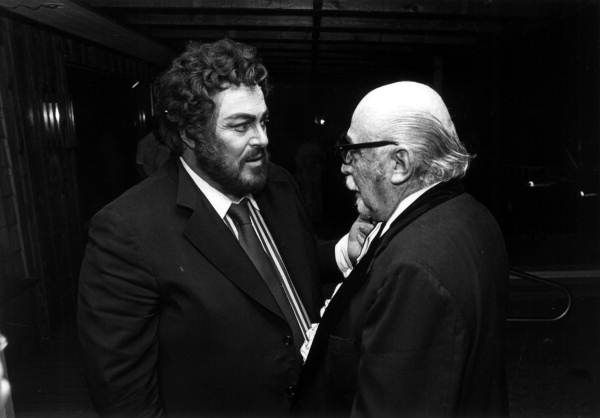 Luciano Pavarotti et Emerson Buckley