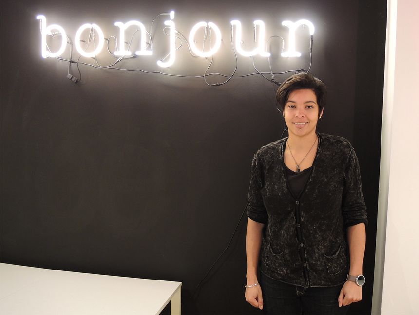 Cécile Chelim, co fondatrice de Coworkgames, en février 2015, à Paris