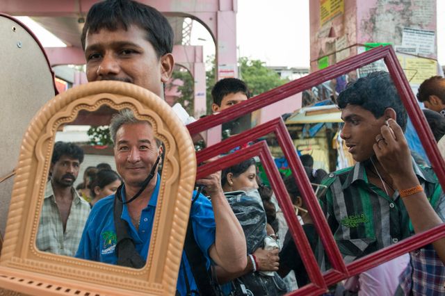 Alain Buu Autoportrait Mumbaï