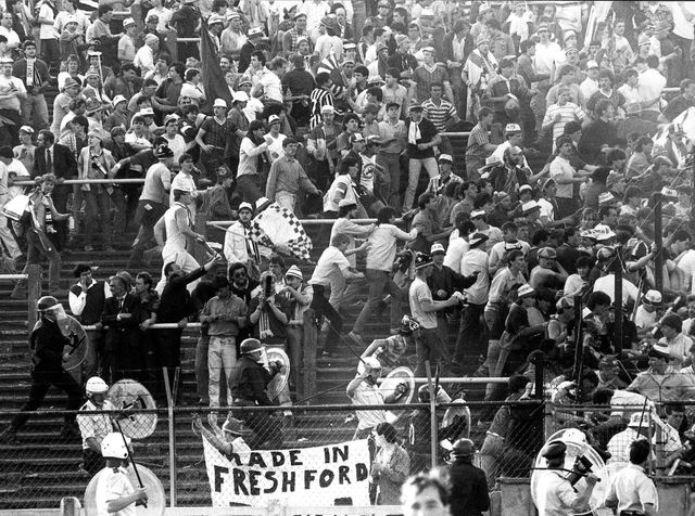 Mouvement de foule lors du désastre du 29 mai 1985 au stade dy Heysel