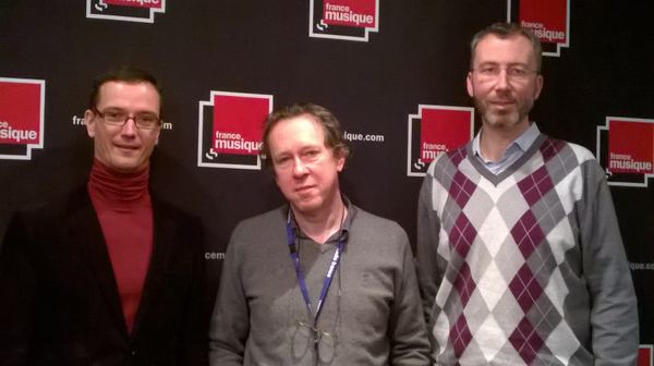 De gauche à droite : Marc-Antoine Pingeon, Benoît Duteurtre et Cédric Kleinklaus