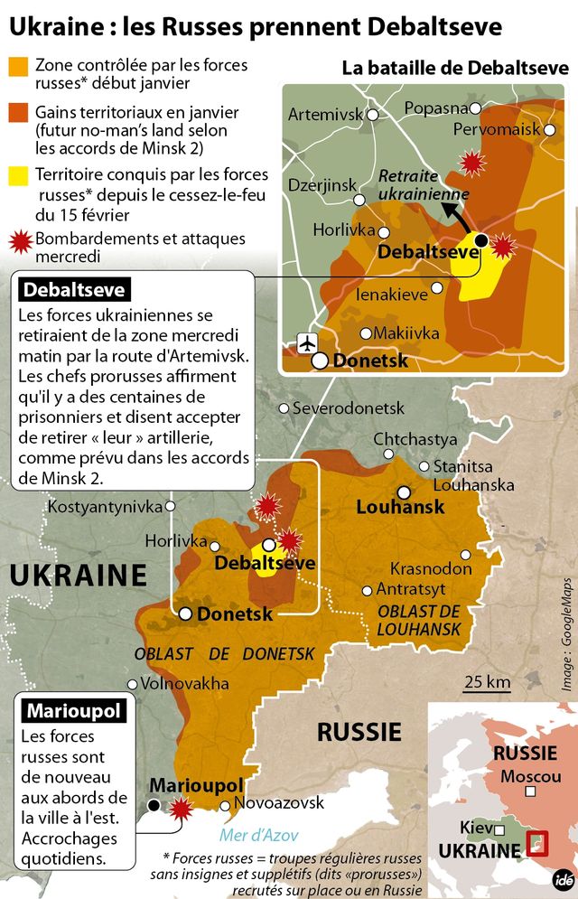 Les séparatistes prennent Debaltseve