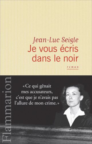 J-Luc Seigle "je vous écris dans le noir"