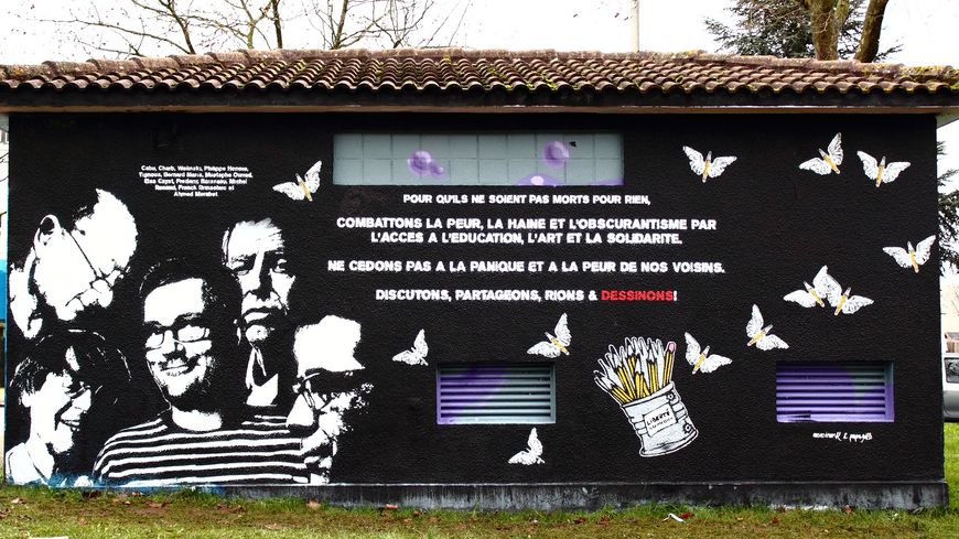 graff mémoire charlie hebdo