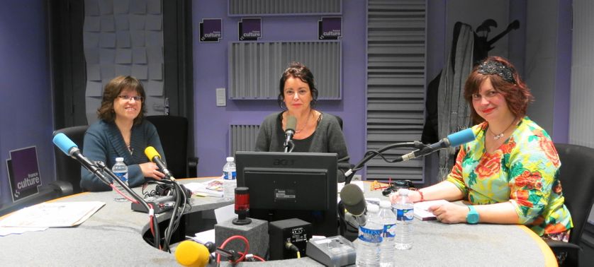France Culture, studio 153 ... Béatrice Guillemard, Aline Pailler & Cendrine Bonami-Redler ( de g. à d.)