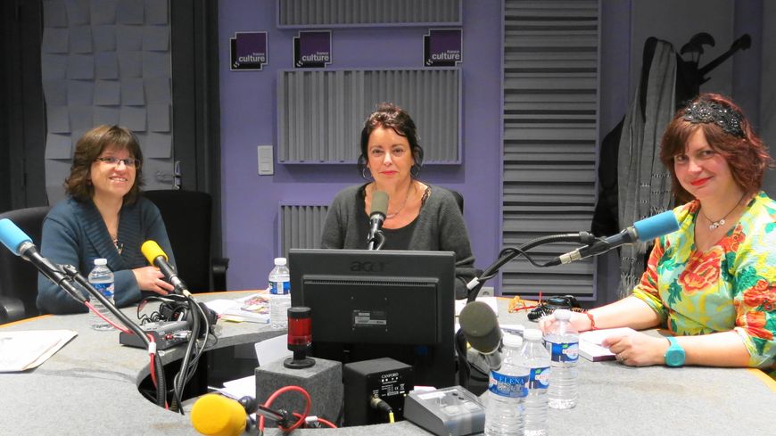 France Culture, studio 153 ... Béatrice Guillemard, Aline Pailler & Cendrine Bonami-Redler ( de g. à d.)