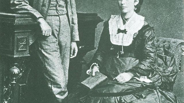 Freud et sa mère, Amalia en 1872