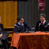 Eduardo Mendez, Bruno Mantovani et Valdemat Rodriguez lors de la rencontre au CNSM (©France Musique)