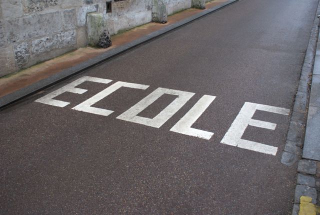 la route de l'école