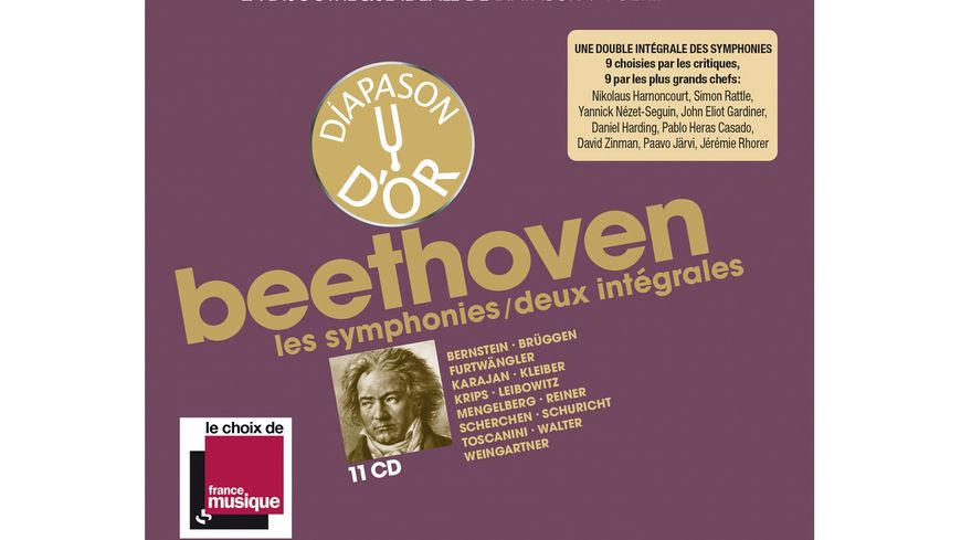 Coffret CD : « La Discothèque idéale de Diapason vol. III : deux intégrales des symphonies de Beethoven »