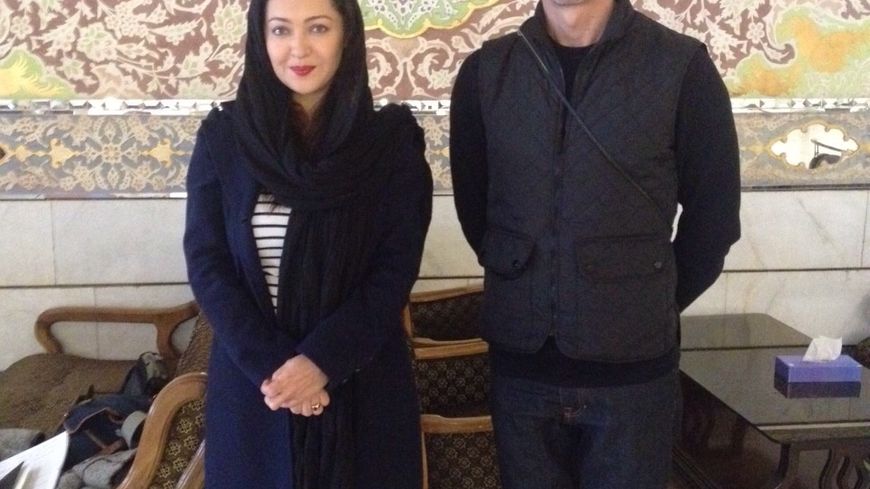 Niki Karimi, comédienne, et Marc Voinchet