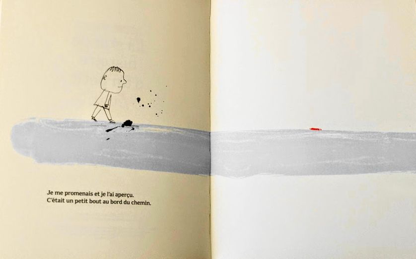 « La grande histoire d'un petit trait » de Serge Bloch, aux éditions Sarbacane